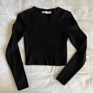 Zara Black Long Sleeve top